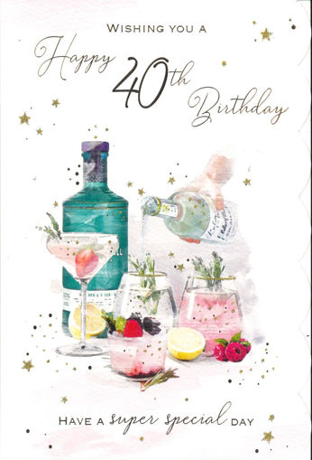 Picture of HAPPY 40TH BIRTHDAY CARD